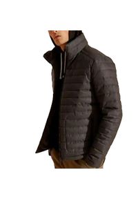 Kurtka pikowana Superdry Fuji szara męska. Kolor: szary. Materiał: poliester. Sezon: zima. Styl: elegancki #1