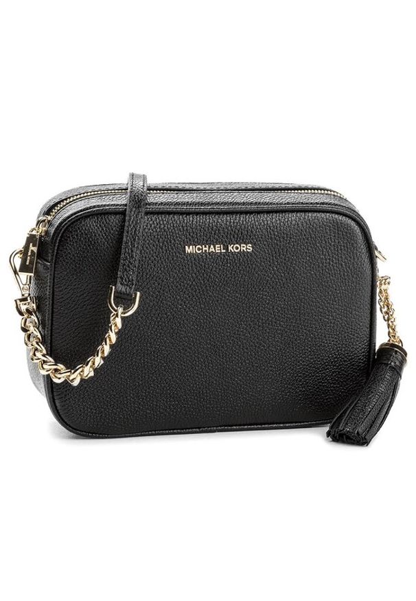 MICHAEL Michael Kors Torebka Crossbodies 32F7GGNM8L Czarny. Kolor: czarny. Materiał: skórzane
