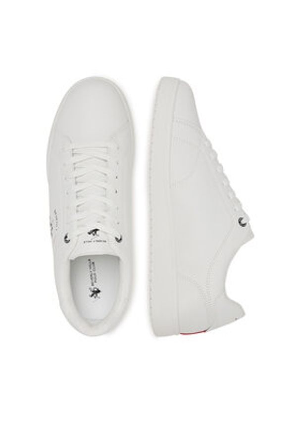 Beverly Hills Polo Club Sneakersy MYL-CE23388A Biały. Kolor: biały. Materiał: materiał