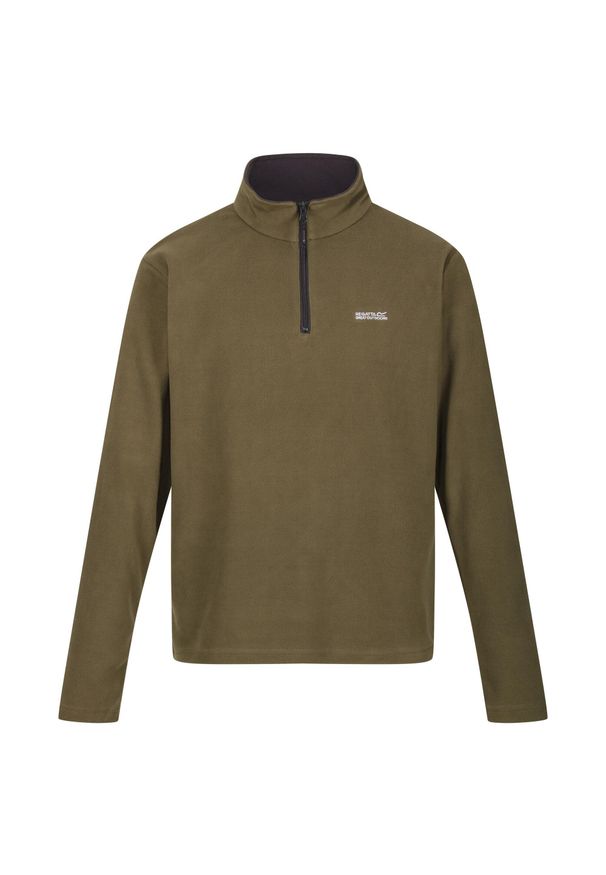 Regatta - Polar turystyczny męski z suwakiem Thompson. Kolor: zielony, brązowy, wielokolorowy. Materiał: polar. Sport: turystyka piesza