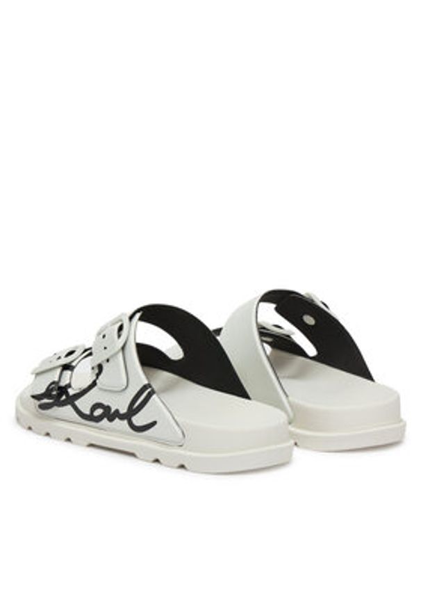 Karl Lagerfeld - KARL LAGERFELD Klapki Kondo Tred KL80972 Biały. Kolor: biały