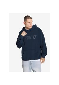 Bluza sportowa męska Prosto Big Log z kapturem. Typ kołnierza: kaptur. Kolor: niebieski #1