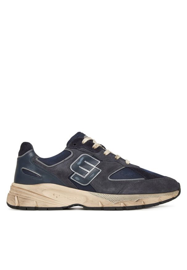 Enterprise Japan Sneakersy BB5017 PX645 Granatowy. Kolor: niebieski. Materiał: zamsz, skóra