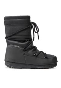 Moon Boot Śniegowce Mid Rubber Wp 24010300 Czarny. Kolor: czarny. Materiał: skóra