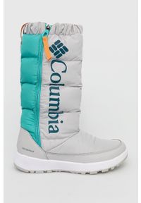 columbia - Columbia - Śniegowce Paninaro. Nosek buta: okrągły. Kolor: szary. Materiał: guma