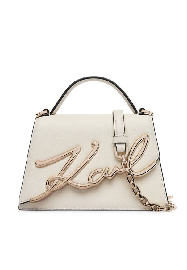 Karl Lagerfeld - KARL LAGERFELD Torebka A1W30038 Biały. Kolor: biały. Materiał: skórzane