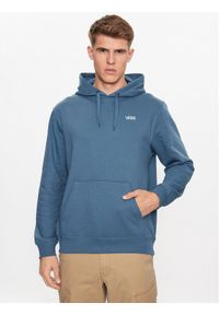 Vans Bluza Core Basic Po Fleece VN0A7YDV Niebieski Classic Fit. Kolor: niebieski. Materiał: bawełna, syntetyk