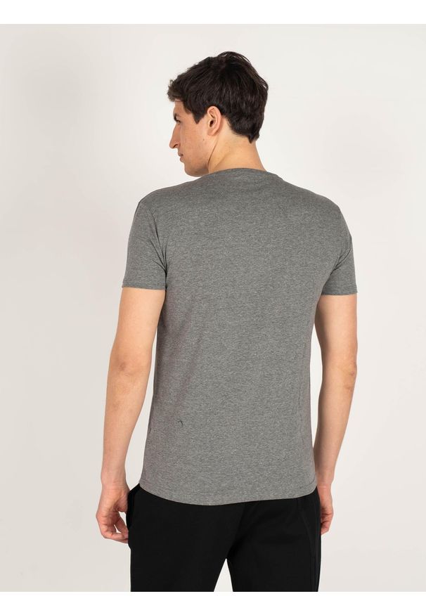 Iceberg T-shirt "C-neck" | ICE1UTS01 | Mężczyzna | Szary. Kolor: szary. Materiał: bawełna, elastan. Wzór: nadruk