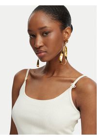 Guess Top E6GP01 KG322 Kremowy Slim Fit. Kolor: kremowy. Materiał: syntetyk #4