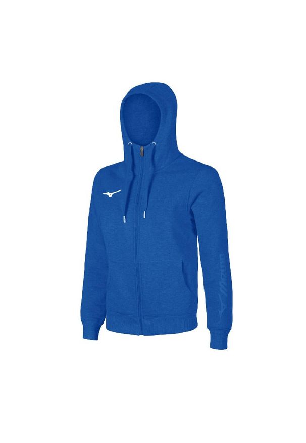 Bluza z kapturem Mizuno FZ. Typ kołnierza: kaptur. Kolor: niebieski. Sport: fitness