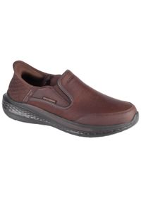 skechers - Buty sportowe Sneakersy męskie, Slip-Ins: Slade. Kolor: brązowy. Sport: turystyka piesza #1