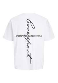 Jack & Jones T-Shirt Dust 12292982 Biały Loose Fit. Kolor: biały. Materiał: bawełna #4