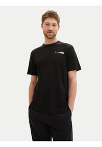Tom Tailor T-Shirt 1040821 Czarny Regular Fit. Kolor: czarny. Materiał: bawełna