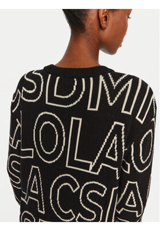 LOLA CASADEMUNT Sweter LF2411011 Czarny Regular Fit. Kolor: czarny. Materiał: bawełna