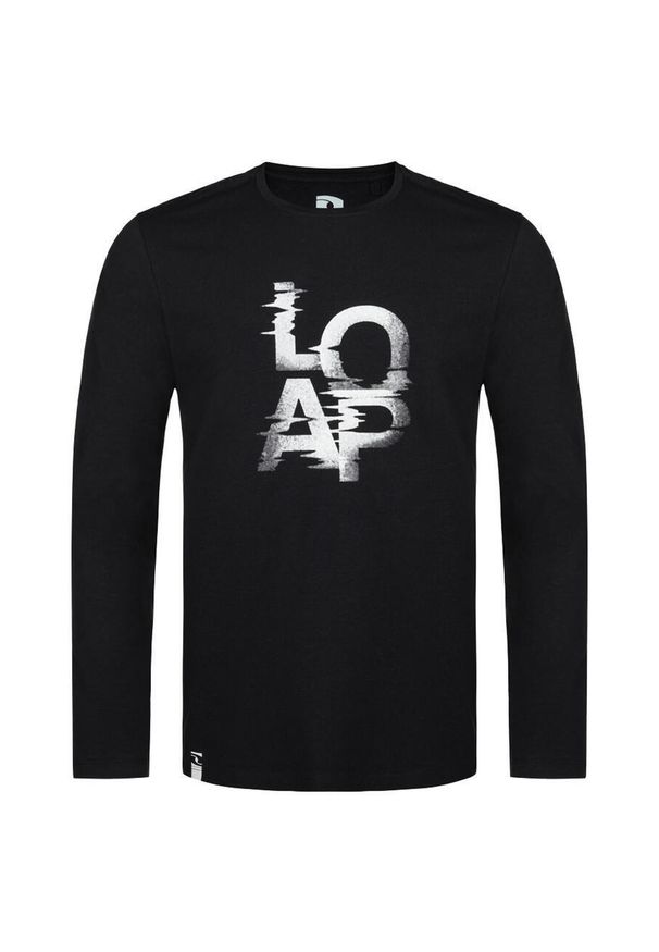 MEN'S HEALTH - LOAP Altron męska koszulka z długim rękawem, 2XL, czarna. Kolor: czarny. Materiał: elastan, bawełna. Długość rękawa: długi rękaw. Długość: długie