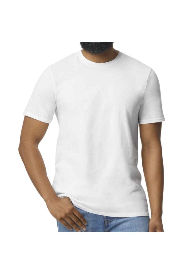 GILDAN - Koszulka Softstyle EZ Unisex Dla Dorosłych. Kolor: biały. Sport: turystyka piesza