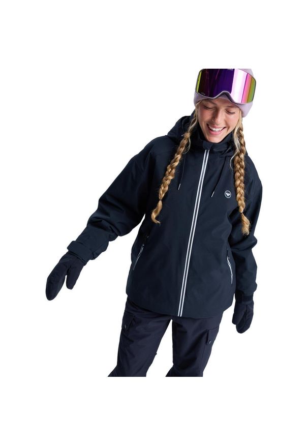 Roxy - Kurtka do sportów zimowych techniczna damska LANDSCAPE 10K. Kolor: czarny. Materiał: poliester, materiał. Sezon: zima. Sport: narciarstwo