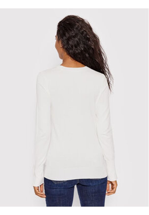 Guess Sweter Elinor W2YR30 Z2V62 Biały Regular Fit. Kolor: biały. Materiał: wiskoza