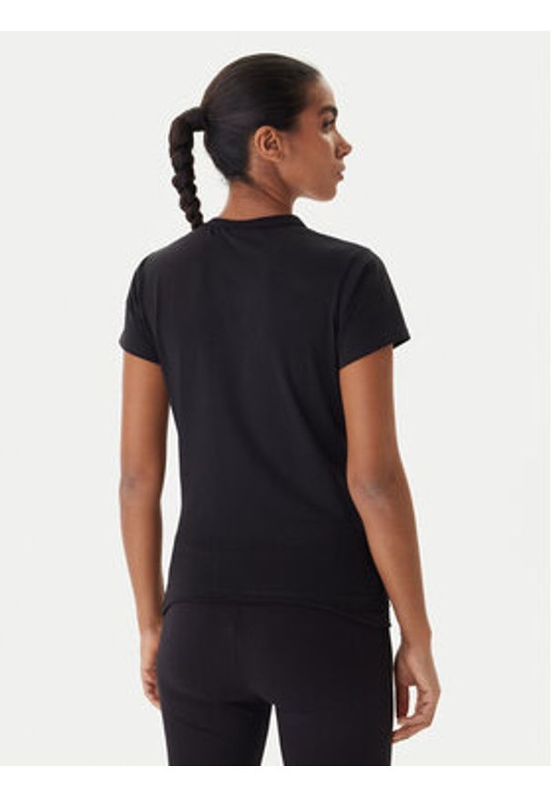 Juicy Couture T-Shirt JCGTK225015 Czarny Slim Fit. Kolor: czarny. Materiał: bawełna