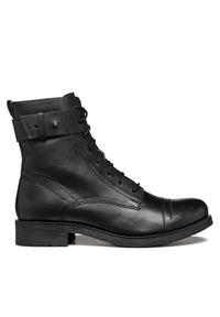 Geox Trzewiki D Rawelle D466RC 0TU43 C9999 Czarny. Kolor: czarny. Materiał: skóra