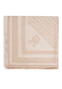 TOMMY HILFIGER - Tommy Hilfiger Chusta Monogram AW0AW17493 Beżowy. Kolor: beżowy. Materiał: wiskoza #3