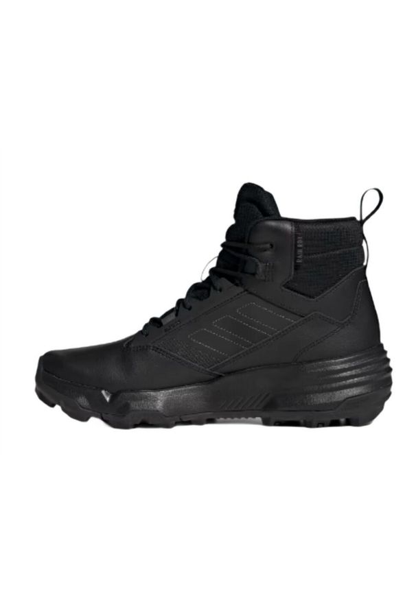 Buty zimowe męskie Adidas Terrex Unity Leather Mid RAIN.RDY czarne - GZ3325. Kolor: czarny. Sezon: zima. Model: Adidas Terrex