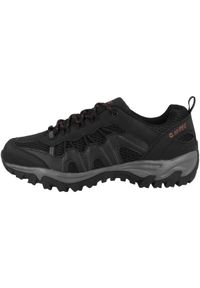 Hi-tec - Buty trekkingowe męskie Hi-Tec Jaguar. Zapięcie: sznurówki. Kolor: czarny. Materiał: guma, materiał, tkanina, syntetyk. Szerokość cholewki: normalna