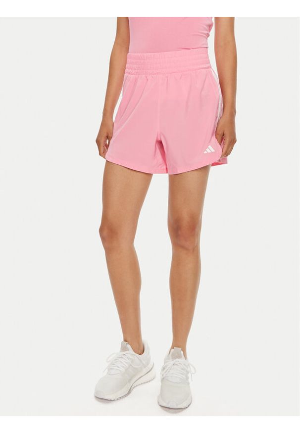 Adidas - adidas Szorty sportowe Pacer Training 3-Stripes IT7761 Czarny Regular Fit. Kolor: czarny. Materiał: syntetyk