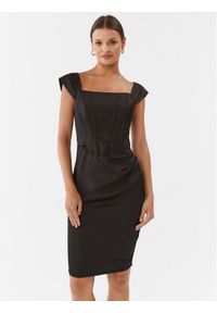 Rinascimento Sukienka koktajlowa CFC0115251003 Czarny Slim Fit. Kolor: czarny. Materiał: syntetyk. Styl: wizytowy #1