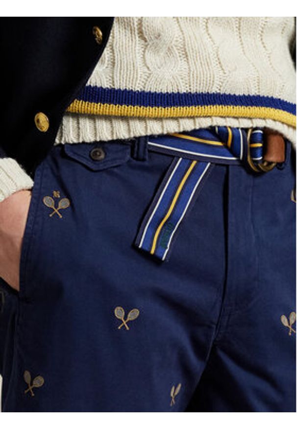 Polo Ralph Lauren Szorty materiałowe 710963496001 Granatowy Straight Fit. Kolor: niebieski. Materiał: bawełna