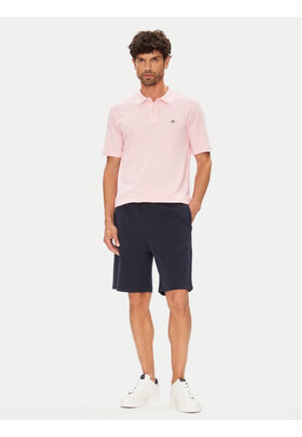 GANT - Gant Szorty sportowe 2825122T Granatowy Regular Fit. Kolor: niebieski. Materiał: bawełna. Styl: sportowy