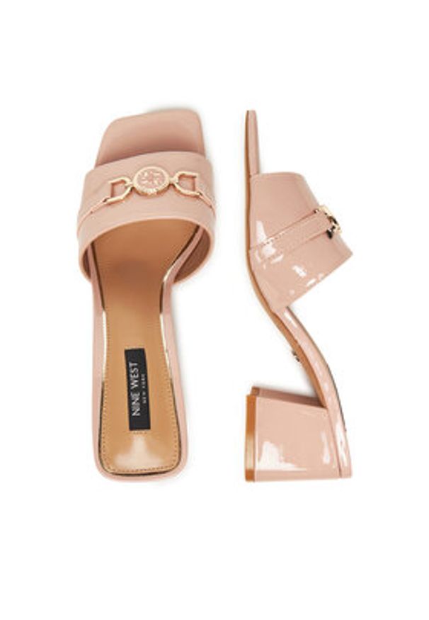 Nine West Klapki R25SS04465 Różowy. Kolor: różowy. Materiał: materiał, syntetyk