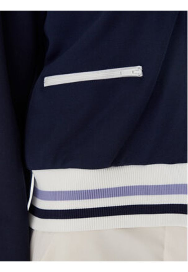 Lacoste Bluza SF5252 Granatowy Regular Fit. Kolor: niebieski. Materiał: bawełna, syntetyk