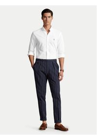 Polo Ralph Lauren Koszula 710932545002 Biały Custom Fit. Typ kołnierza: polo. Kolor: biały. Materiał: bawełna #3