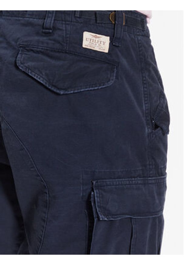 Polo Ralph Lauren Spodnie materiałowe 710877831003 Granatowy Slim Fit. Kolor: niebieski. Materiał: bawełna