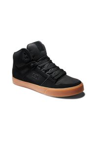DC Shoes - Buty dla Mężczyzn PURE HIGH-TOP Czarny. Wysokość cholewki: za kostkę. Kolor: czarny. Materiał: skóra, guma, tkanina #1