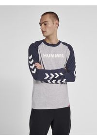 Koszulka z długim rękawem Hummel Legacy Blocked. Kolor: szary. Długość rękawa: długi rękaw. Długość: długie. Wzór: jodełka, kolorowy