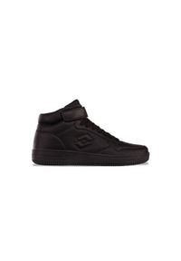 Buty zimowe męskie LOTTO PALIOT MID OC. Okazja: na co dzień. Kolor: czarny. Materiał: futro. Sezon: zima. Sport: turystyka piesza