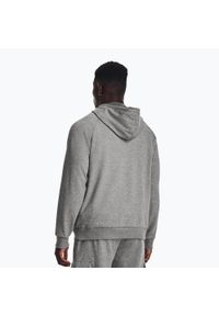 Bluza fitness męska Under Armour Rival Fleece Logo HD. Typ kołnierza: kaptur. Kolor: szary. Sport: fitness