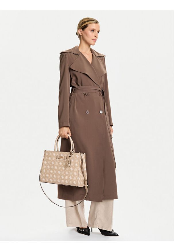 Guess Torebka Silia HWGP98 90220 Beżowy. Kolor: beżowy. Materiał: skórzane