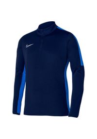 Bluza treningowa męska Nike DF Academy 23 SS Drill Top. Kolor: niebieski