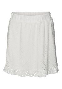 Vero Moda Spódnica mini Tassa 10286069 Biały Regular Fit. Kolor: biały. Materiał: syntetyk