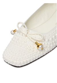 Gino Rossi - GINO ROSSI Baleriny CEO-ROSE-LT2088-2 Biały. Kolor: biały. Materiał: materiał #6