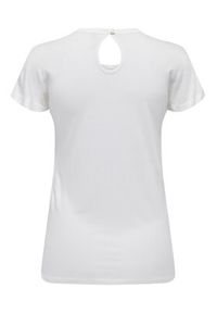 only - ONLY T-Shirt 15282699 Biały Regular Fit. Kolor: biały. Materiał: wiskoza