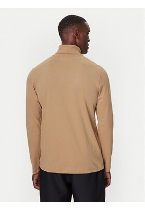 Karl Lagerfeld - KARL LAGERFELD Golf 755023 554226 Beżowy Regular Fit. Typ kołnierza: golf. Kolor: beżowy. Materiał: bawełna