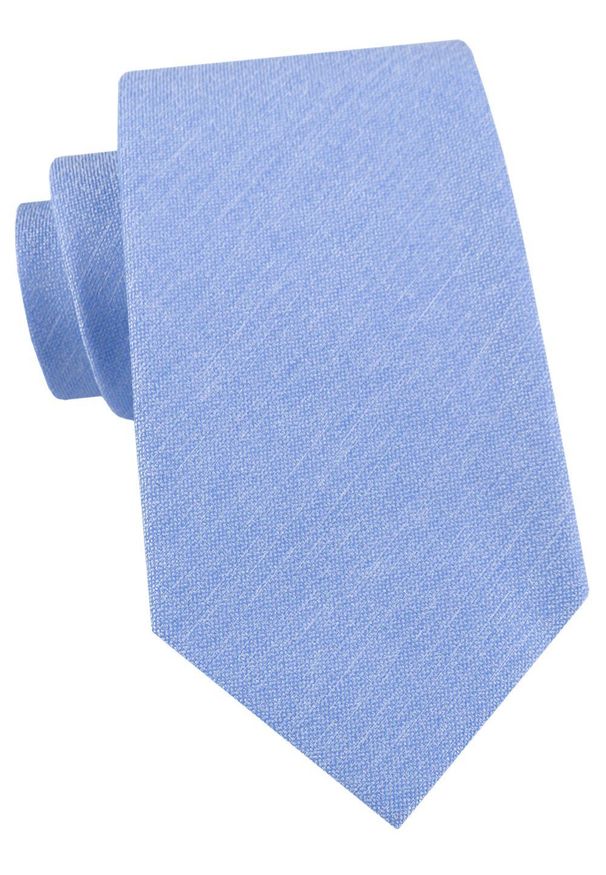 Męski Krawat Alties - Błękit w Delikatny Melanż. Kolor: niebieski. Materiał: tkanina. Wzór: melanż. Styl: wizytowy, elegancki