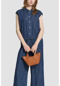 Guess - GUESS Brązowa torebka damska Calista 2 w 1 Mini. Kolor: brązowy. Styl: elegancki, casual #8