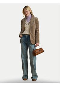 Lauren Ralph Lauren - LAUREN RALPH LAUREN Marynarka 200956574003 Beżowy Regular Fit. Kolor: beżowy. Materiał: bawełna #3