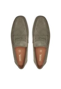 Geox Mokasyny U Kosmopolis + Grip U35CFB-00020 C3016 Zielony. Kolor: zielony. Materiał: skóra, zamsz #6