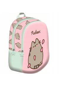 Derform - PLECAK 23X28X13 1ZAM 3KIESZ PUSHEEN PINK FOL